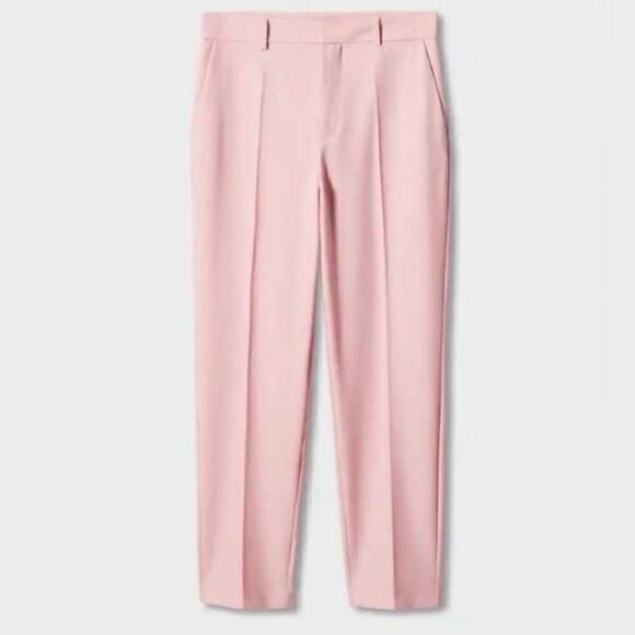 Mango - Women's Straight Suit Trousers - Pale Pink. Size: 6 (US). NWT - Picture 15 of 16